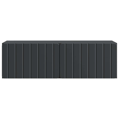 Wandbeugel TV-kast Zwart 98 x 31 x 30 cm Bewerkt hout