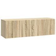 Wandkast TV 98x31x30 cm bewerkt hout sonoma eiken