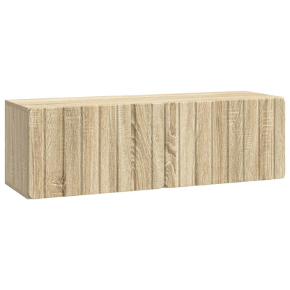 Wandbeugel TV-kast Sonoma Eiken 98 x 31 x 30 cm Bewerkt hout