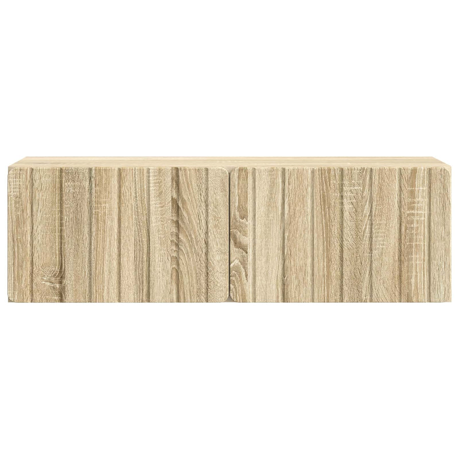 Wandbeugel TV-kast Sonoma Eiken 98 x 31 x 30 cm Bewerkt hout