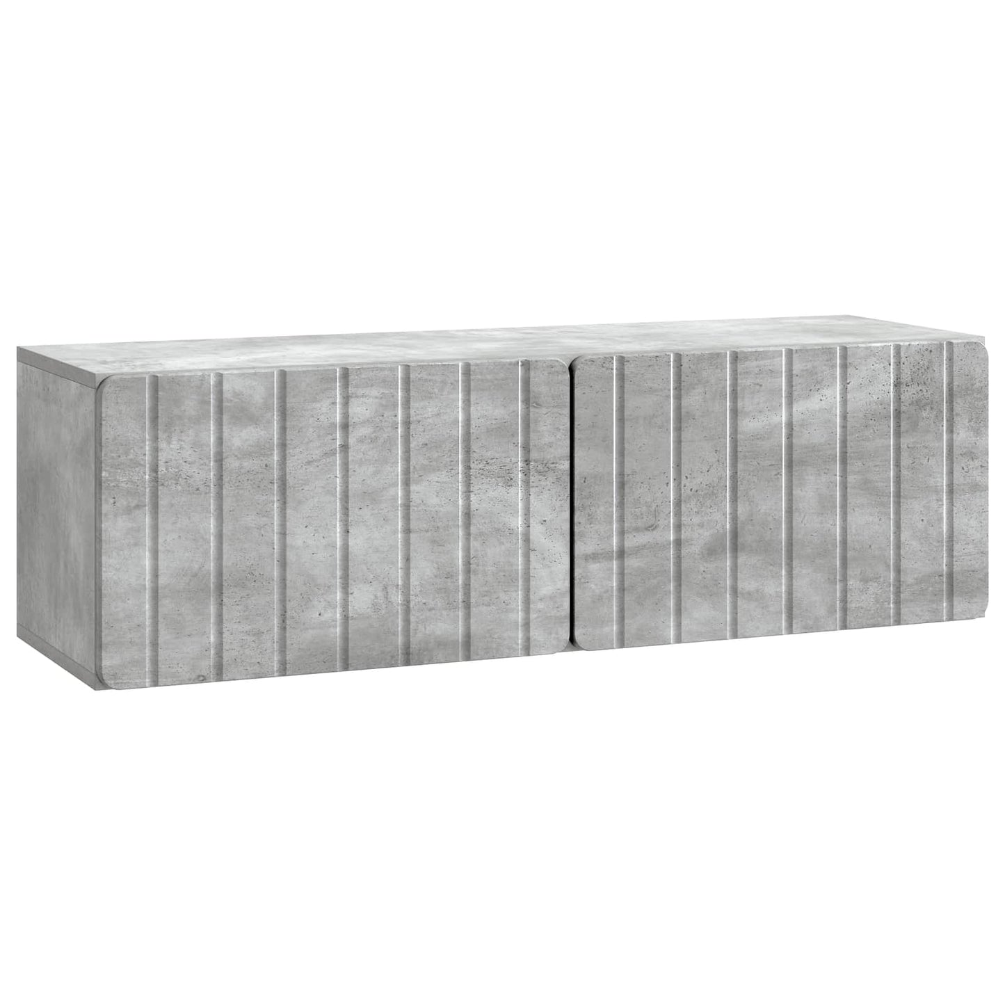 Wandbeugel TV-kast Betongrijs 98 x 31 x 30 cm Bewerkt hout