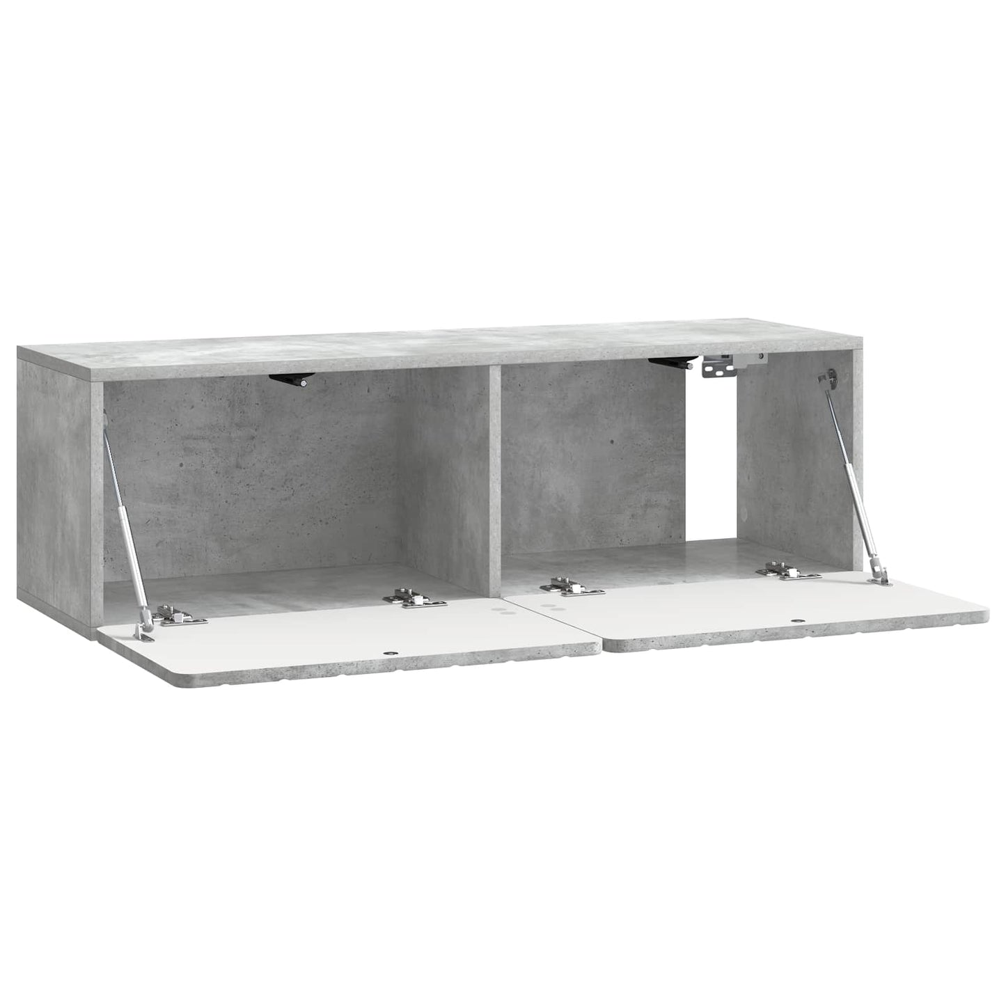 Wandbeugel TV-kast Betongrijs 98 x 31 x 30 cm Bewerkt hout