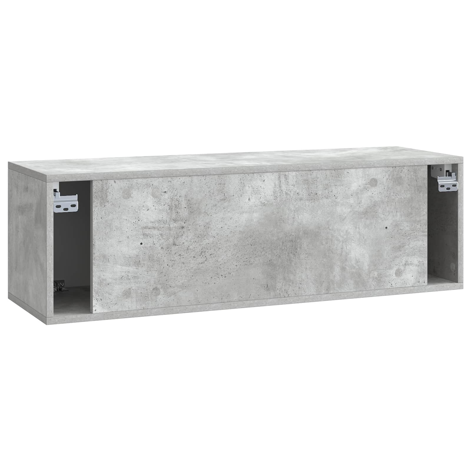 Wandbeugel TV-kast Betongrijs 98 x 31 x 30 cm Bewerkt hout