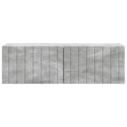 Wandbeugel TV-kast Betongrijs 98 x 31 x 30 cm Bewerkt hout