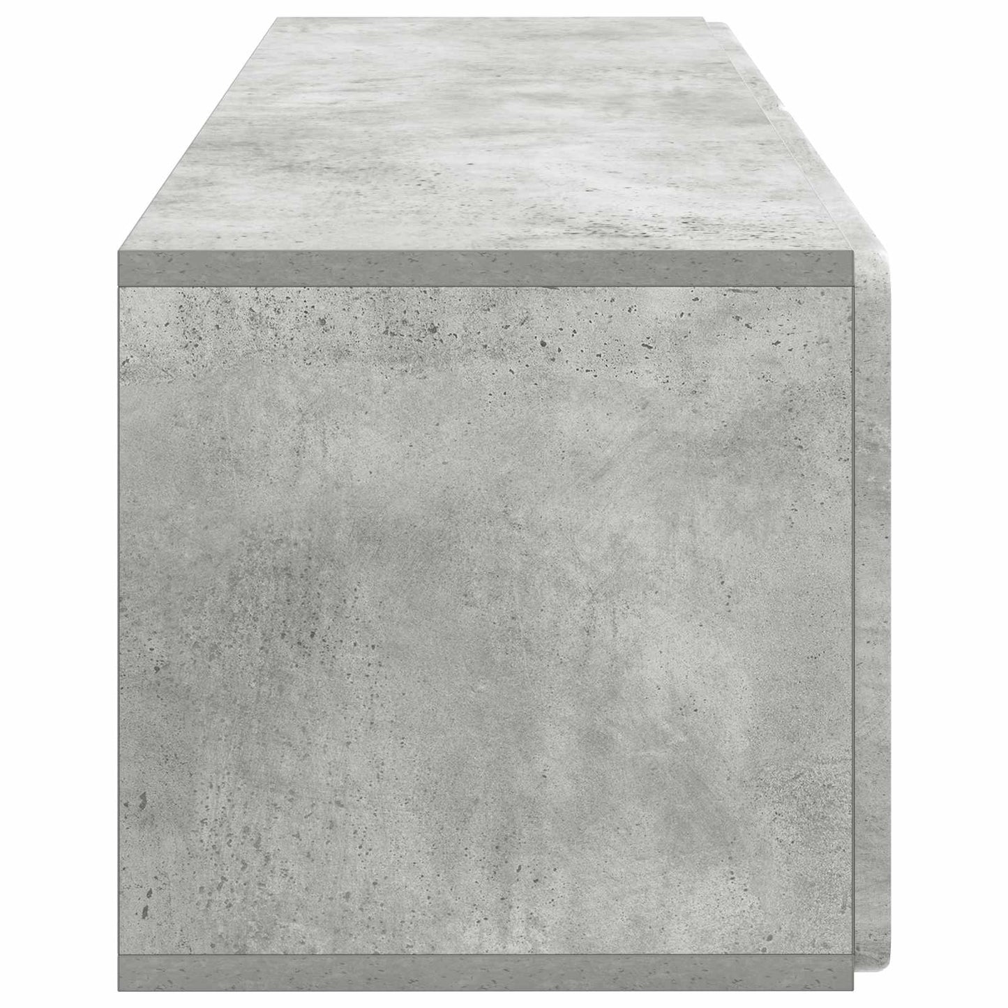 Wandbeugel TV-kast Betongrijs 98 x 31 x 30 cm Bewerkt hout
