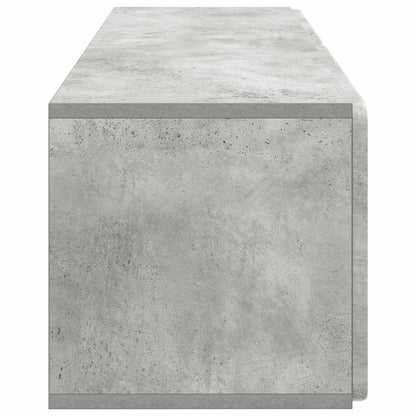 Wandbeugel TV-kast Betongrijs 98 x 31 x 30 cm Bewerkt hout