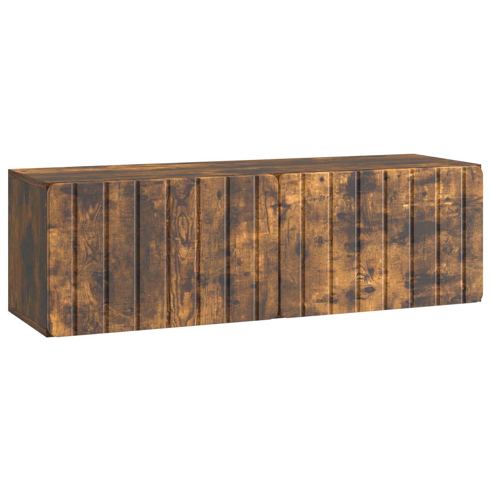 Wandbeugel TV-kast Gerookt eiken 98 x 31 x 30 cm Bewerkt hout