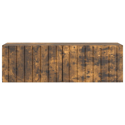 Wandbeugel TV-kast Gerookt eiken 98 x 31 x 30 cm Bewerkt hout