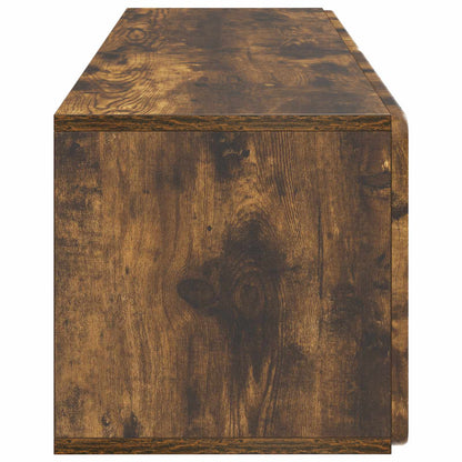 Wandbeugel TV-kast Gerookt eiken 98 x 31 x 30 cm Bewerkt hout