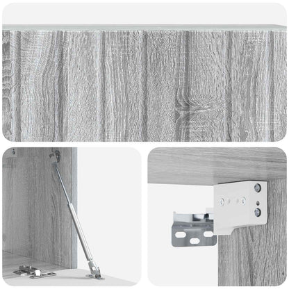Wandbeugel TV-kast Grijs sonoma 98 x 31 x 30 cm Bewerkt hout