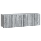 Wandkast tv meubel 98x31x30 cm grijs sonoma bewerkt hout