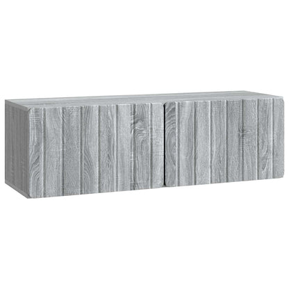Wandbeugel TV-kast Grijs sonoma 98 x 31 x 30 cm Bewerkt hout