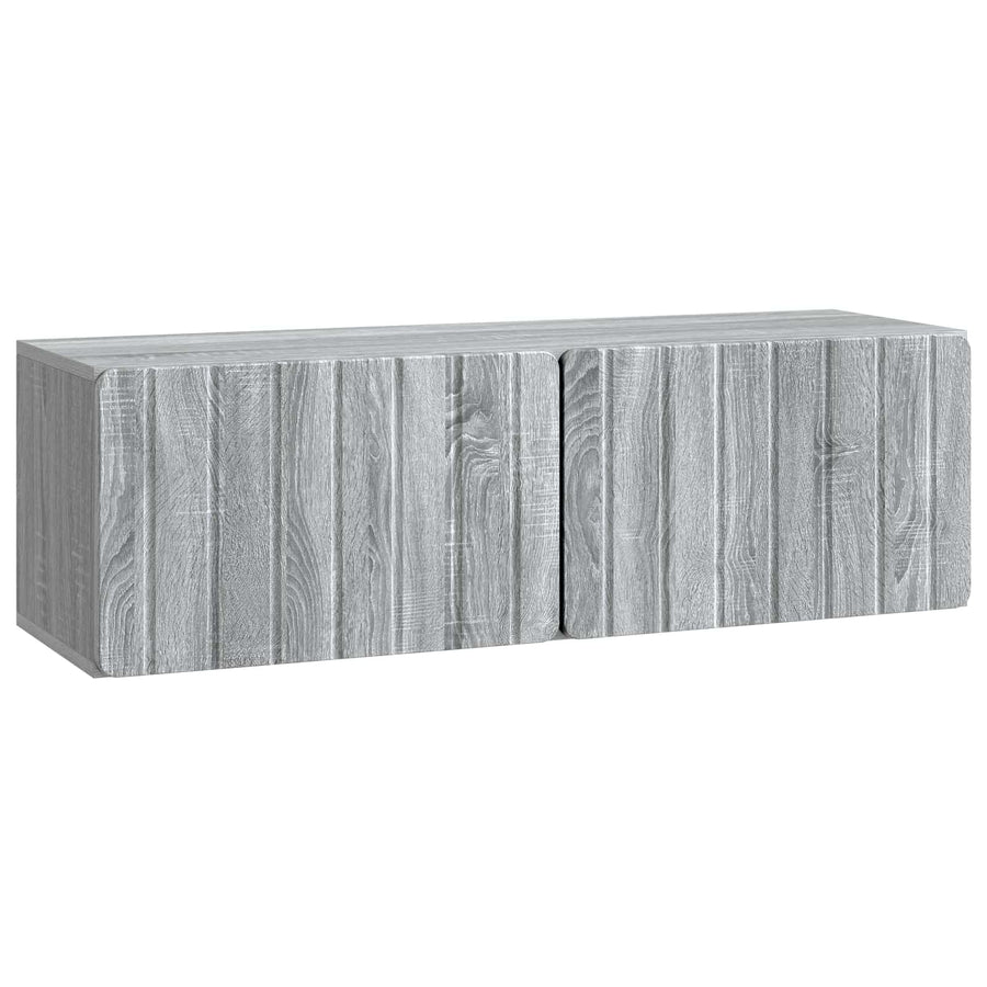 Wandbeugel TV-kast Grijs sonoma 98 x 31 x 30 cm Bewerkt hout