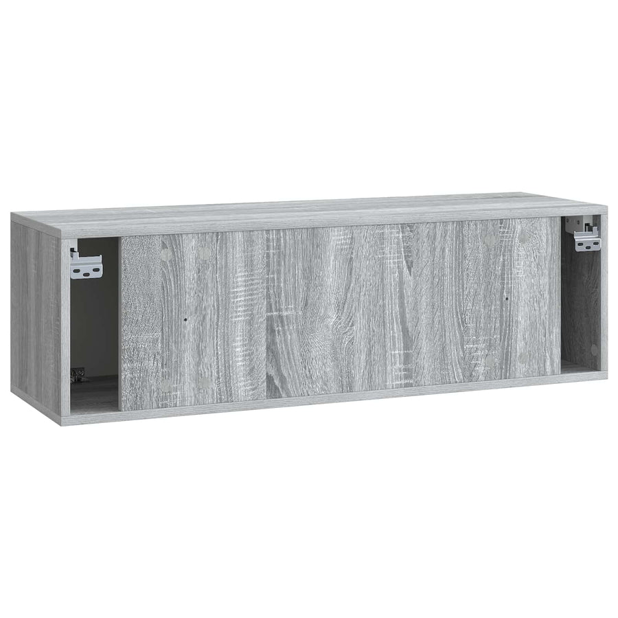 Wandbeugel TV-kast Grijs sonoma 98 x 31 x 30 cm Bewerkt hout