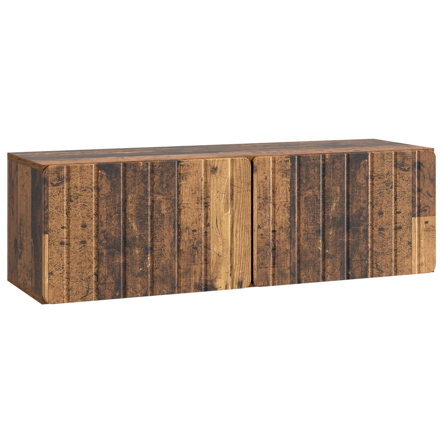 Wandbeugel TV-kast Oud hout 98 x 31 x 30 cm Bewerkt hout