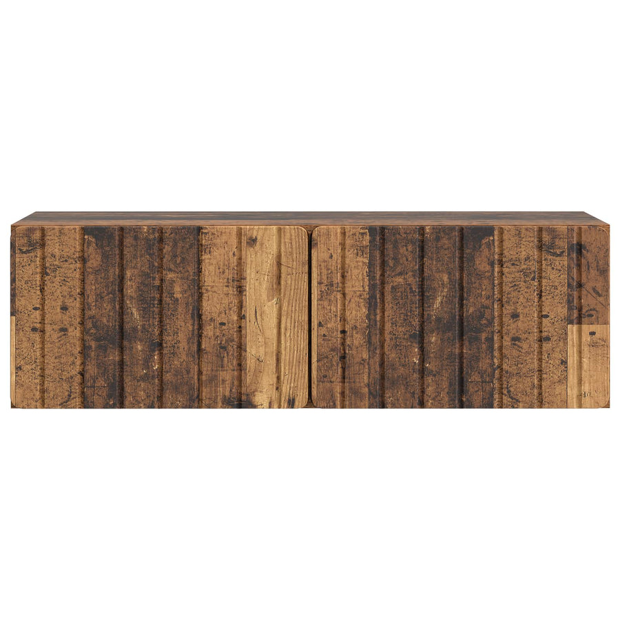 Wandbeugel TV-kast Oud hout 98 x 31 x 30 cm Bewerkt hout