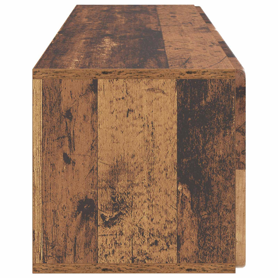 Wandbeugel TV-kast Oud hout 98 x 31 x 30 cm Bewerkt hout