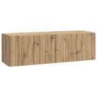 Wall bracket TV cabinet Artisanal oak 98 x 31 x 30 cm