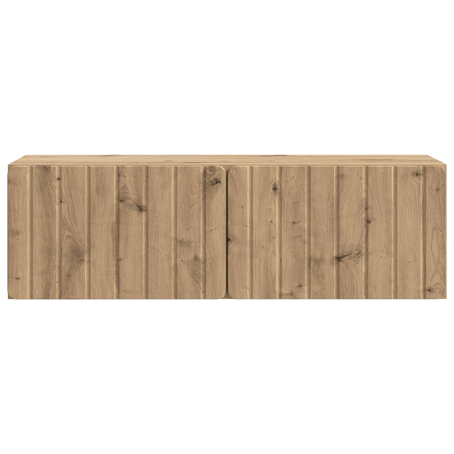 Wandbeugel TV-kast Artisanaal eiken 98 x 31 x 30 cm