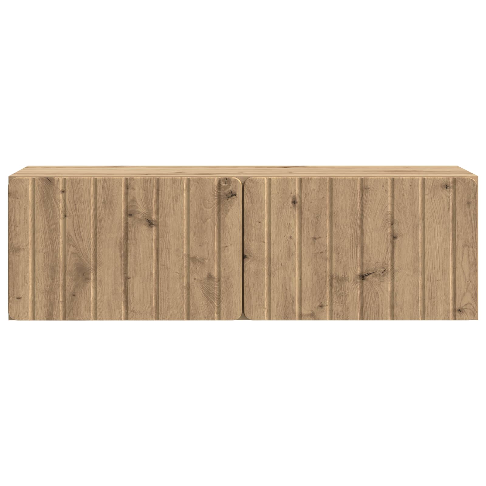 Wandbeugel TV-kast Artisanaal eiken 98 x 31 x 30 cm