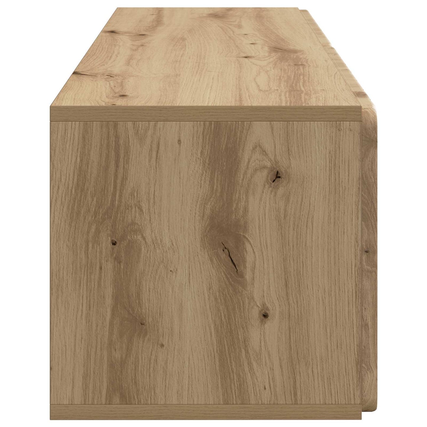Wandbeugel TV-kast Artisanaal eiken 98 x 31 x 30 cm