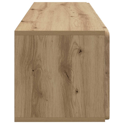 Wandbeugel TV-kast Artisanaal eiken 98 x 31 x 30 cm