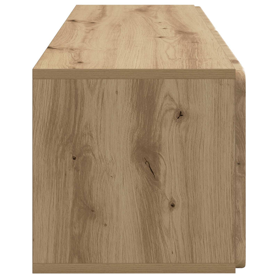 Wandbeugel TV-kast Artisanaal eiken 98 x 31 x 30 cm