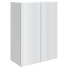 Wandkast 66x34,5x90 cm bewerkt hout wit