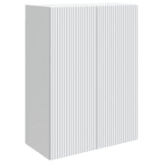Wandkast 66x34,5x90 cm bewerkt hout wit