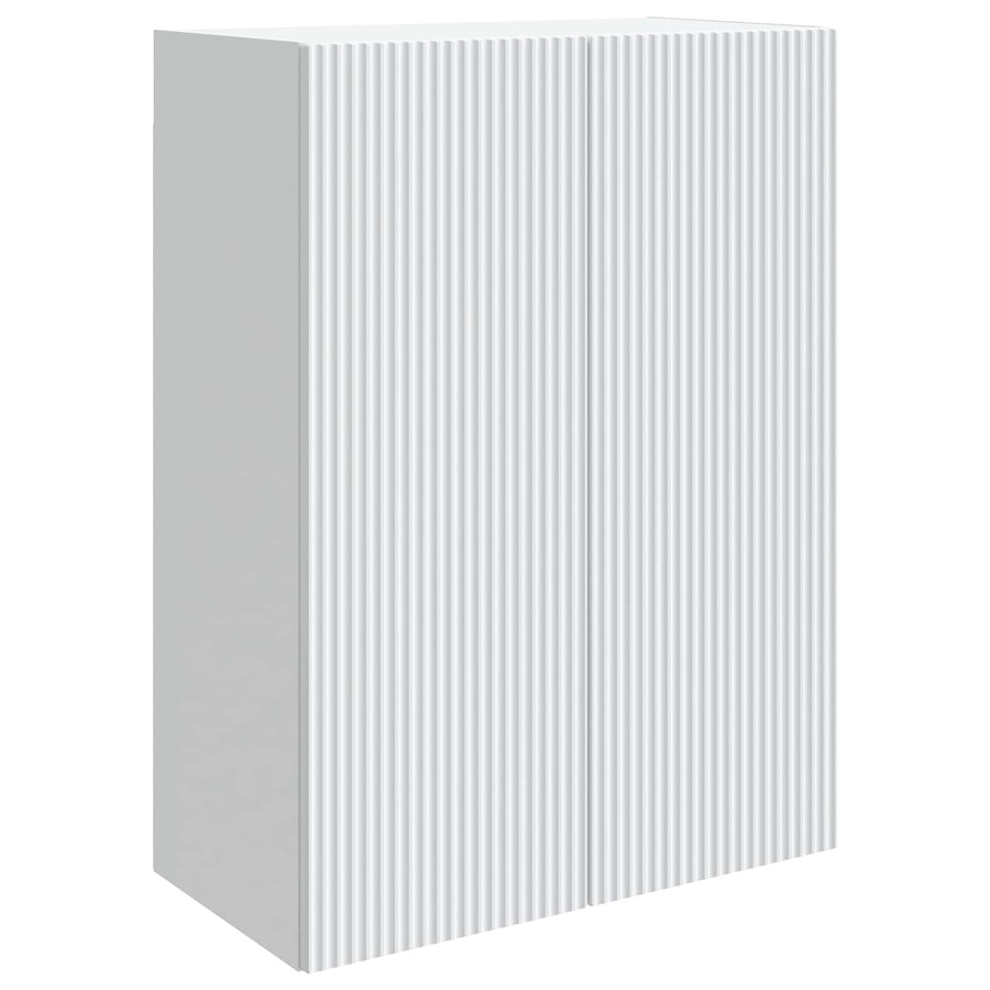 Wandkast Wit 66 x 34,5 x 90 cm Bewerkt hout