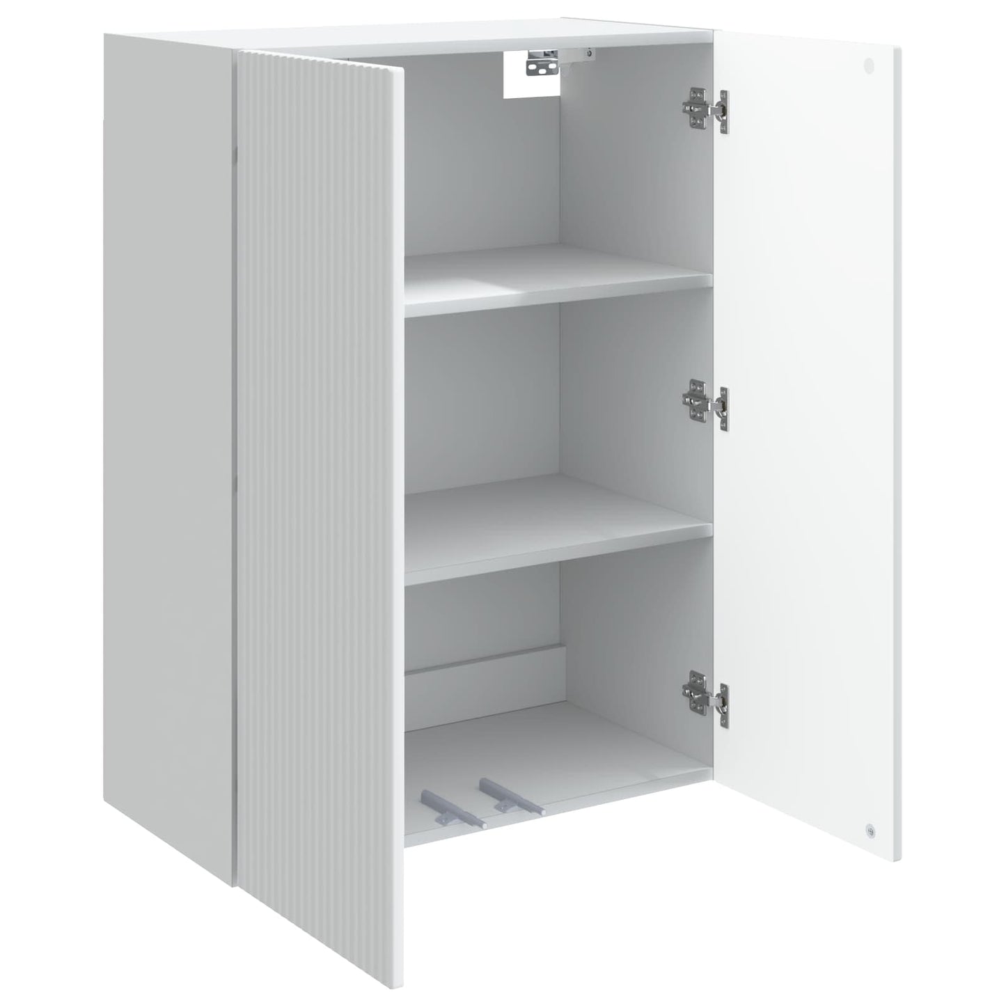Wandkast Wit 66 x 34,5 x 90 cm Bewerkt hout