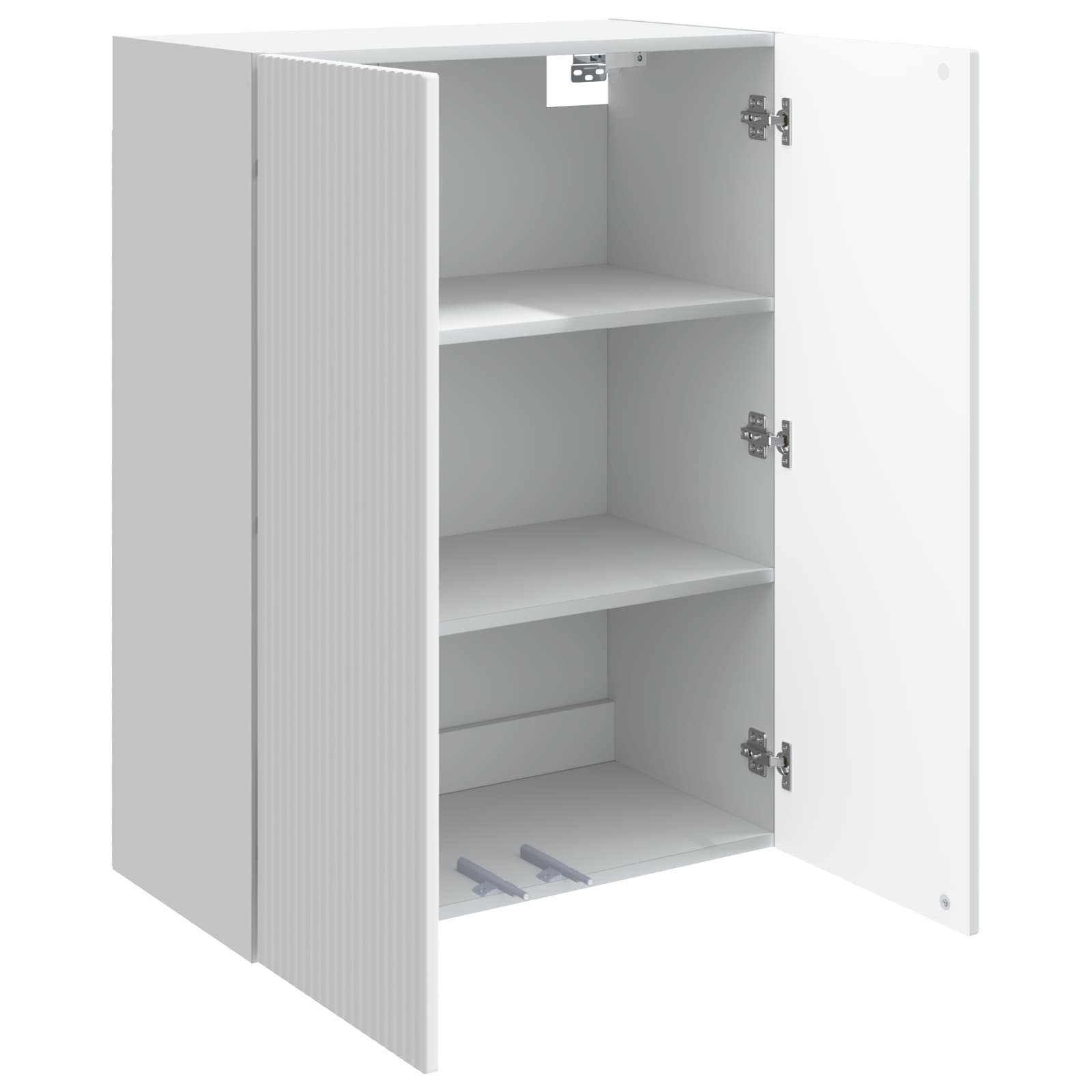 Wandkast Wit 66 x 34,5 x 90 cm Bewerkt hout
