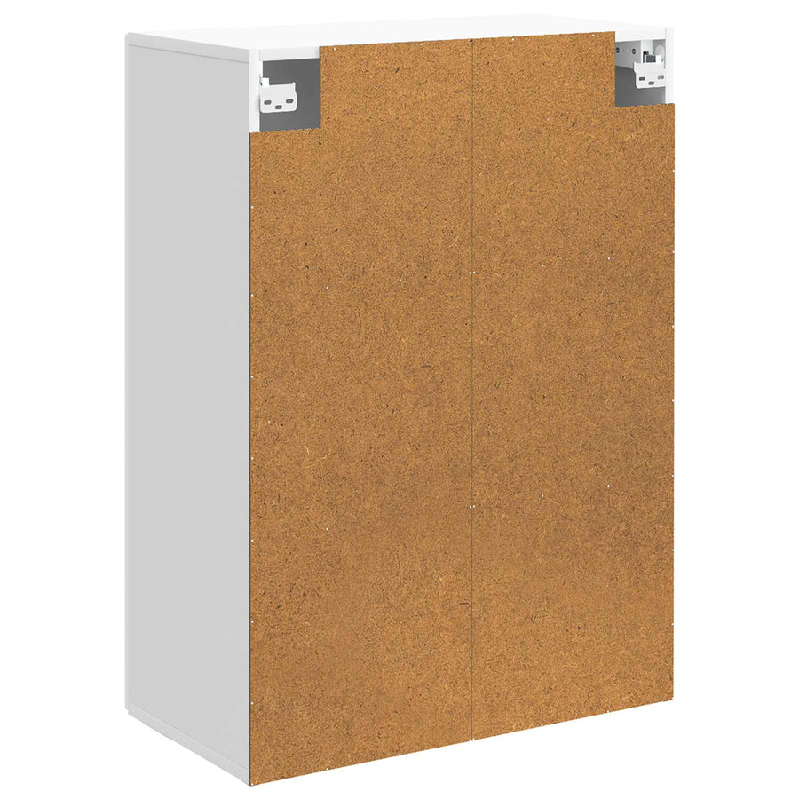 Wandkast Wit 66 x 34,5 x 90 cm Bewerkt hout