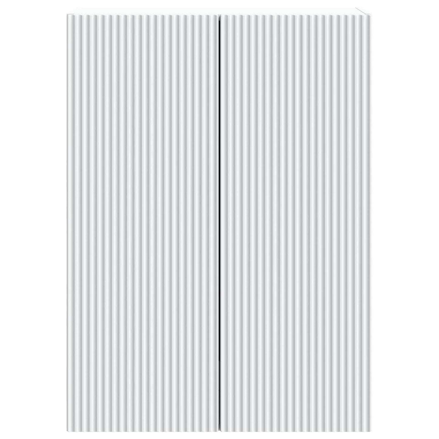 Wandkast Wit 66 x 34,5 x 90 cm Bewerkt hout