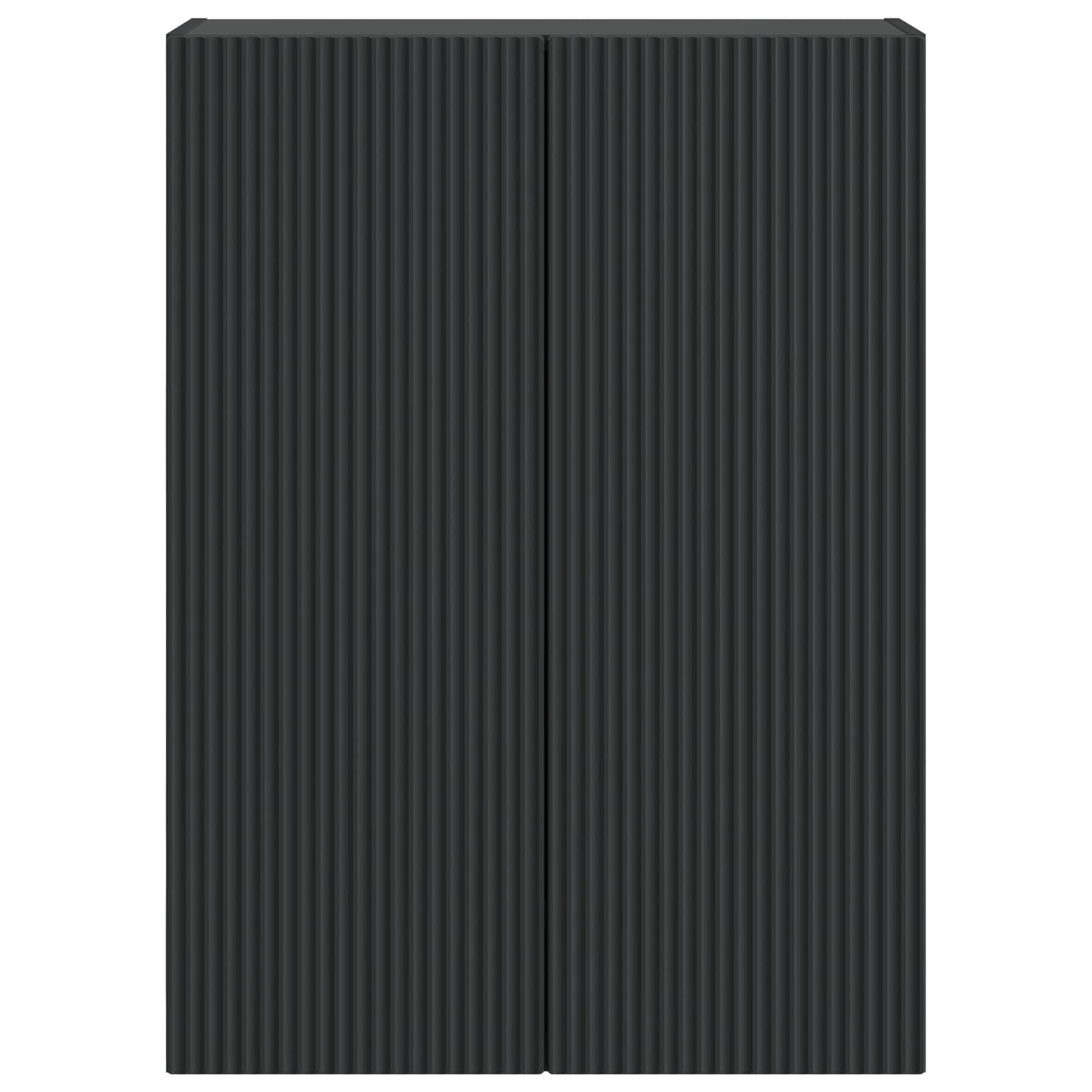 Wandkast Zwart 66 x 34,5 x 90 cm Bewerkt hout