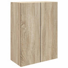 Wandkast 66x34,5x90 cm bewerkt hout