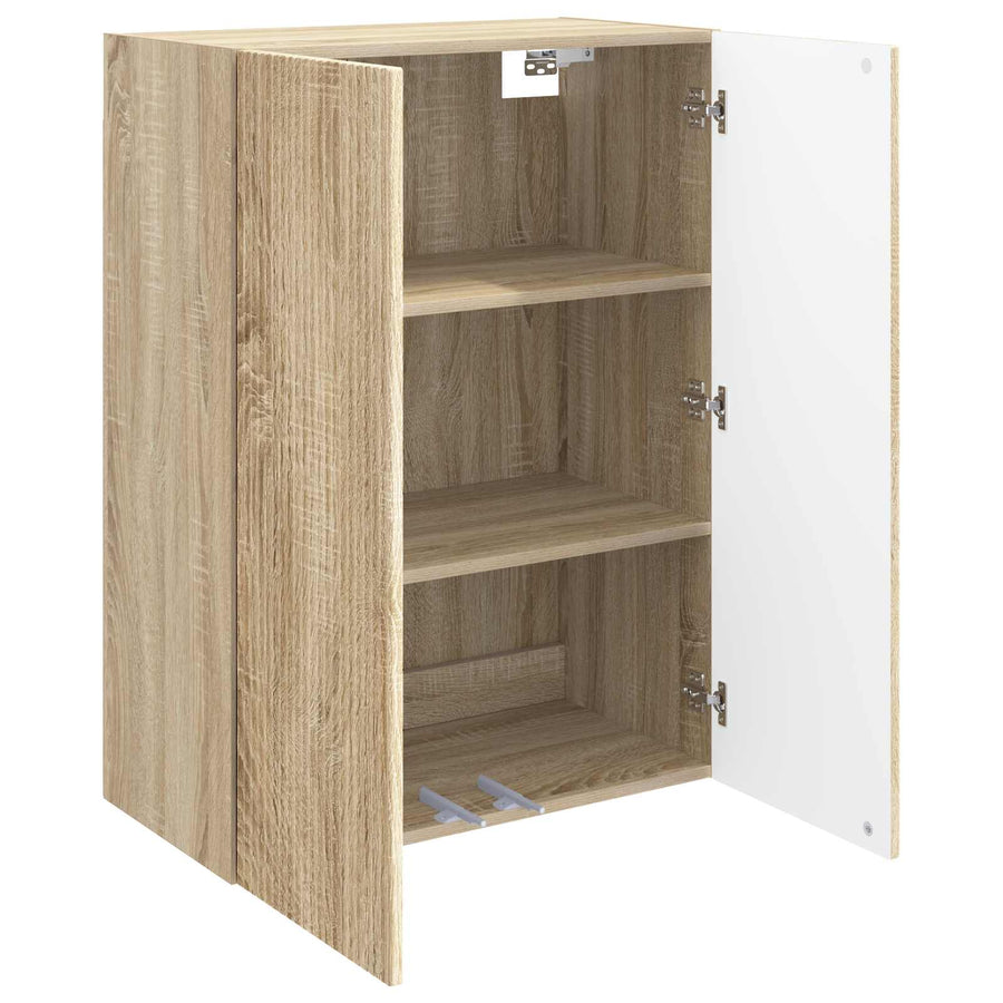 Wandkast Sonoma Eiken 66 x 34,5 x 90 cm Bewerkt hout
