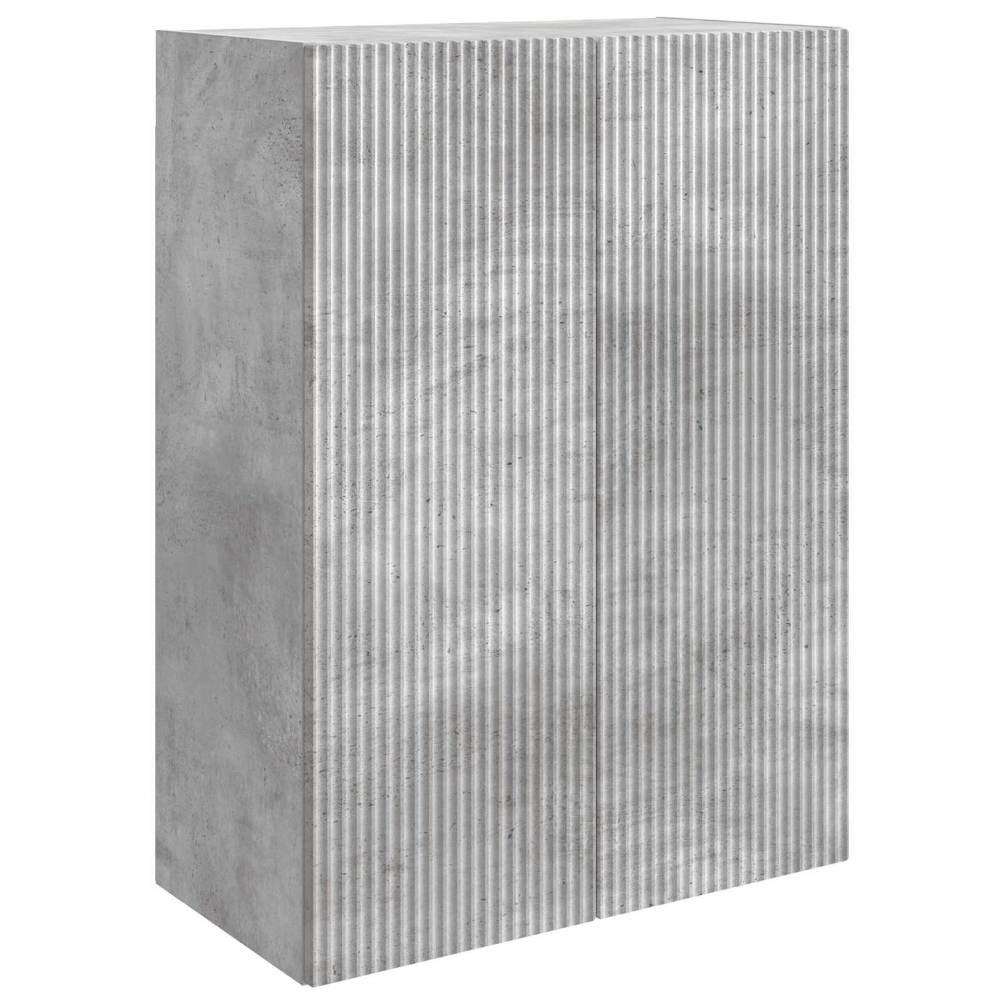 Wandkast Betongrijs 66 x 34,5 x 90 cm Bewerkt hout