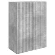 Wandkast 66x34,5x90 cm bewerkt hout betongrijs