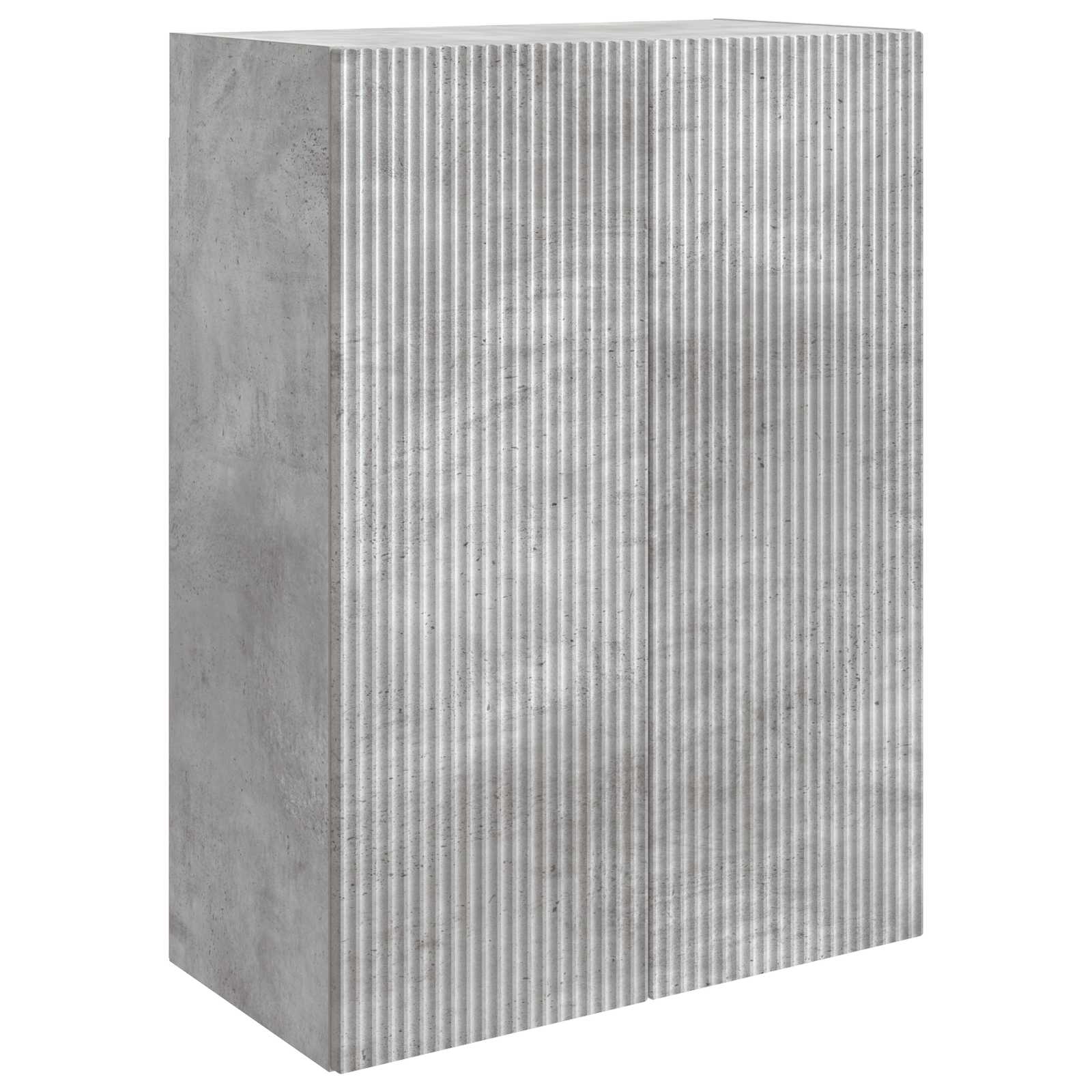 Wandkast Betongrijs 66 x 34,5 x 90 cm Bewerkt hout