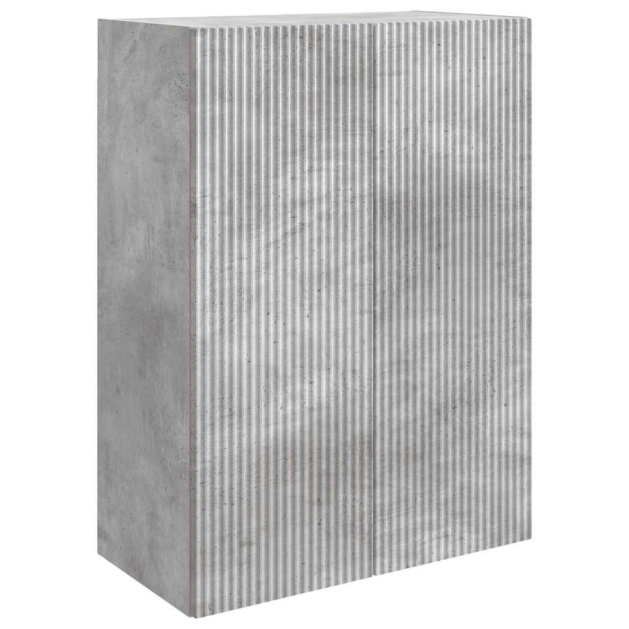 Wandkast Betongrijs 66 x 34,5 x 90 cm Bewerkt hout