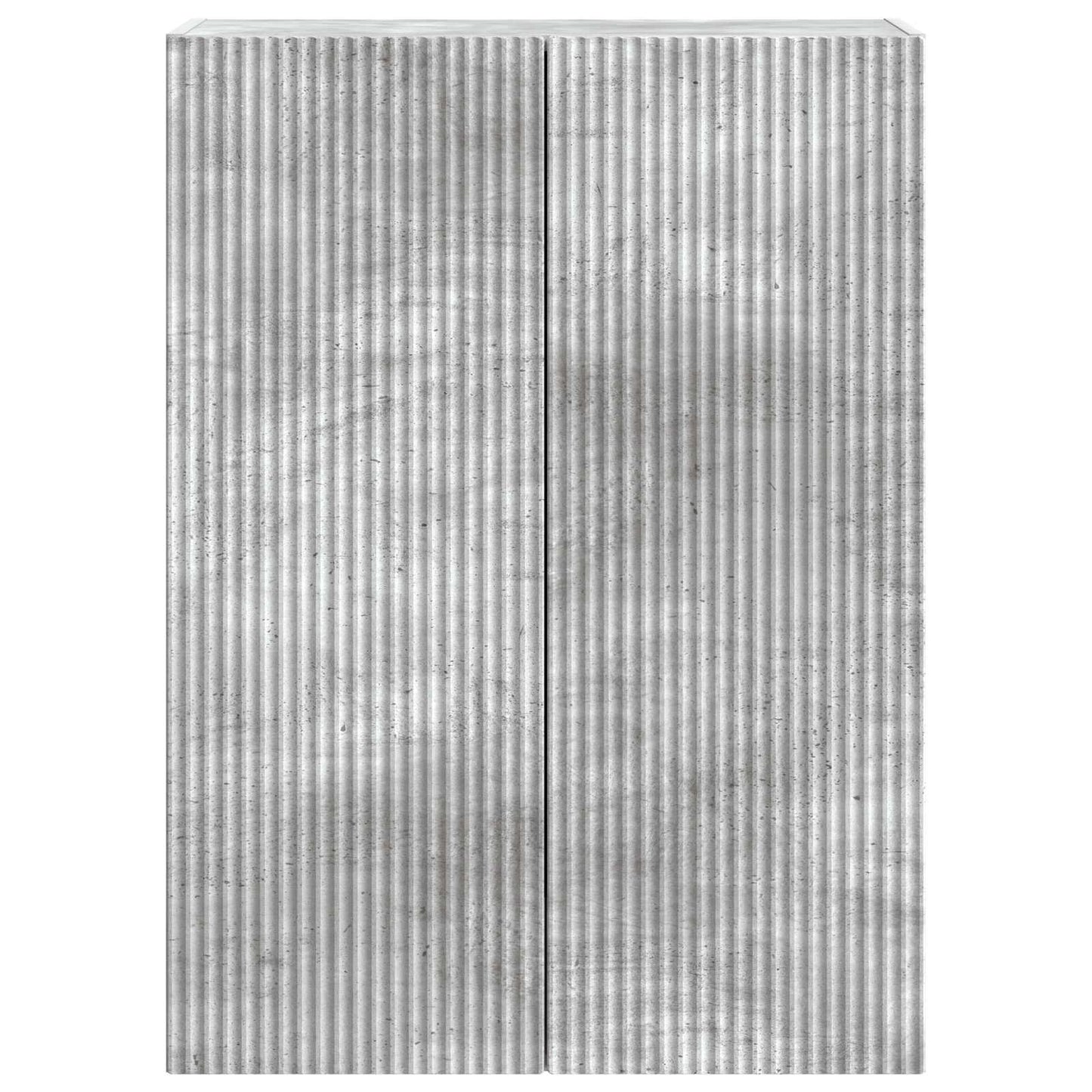 Wandkast Betongrijs 66 x 34,5 x 90 cm Bewerkt hout