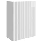 Wandkast hoogglans wit 66x34,5x90 cm