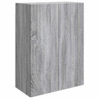Wandkast 66x34.5x90 cm grijs Sonoma bewerkt hout