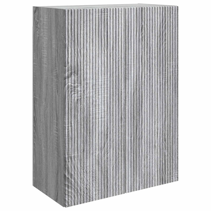 Wandkast Grijs Sonoma 66 x 34,5 x 90 cm Bewerkt hout