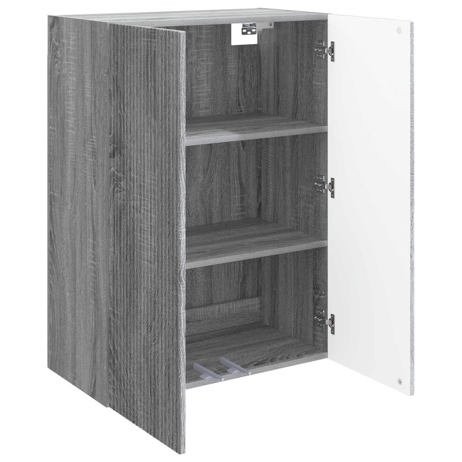 Wandkast Grijs Sonoma 66 x 34,5 x 90 cm Bewerkt hout