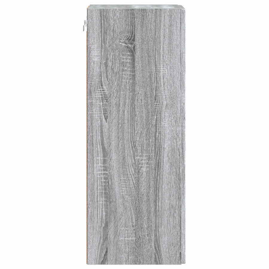 Wandkast Grijs Sonoma 66 x 34,5 x 90 cm Bewerkt hout