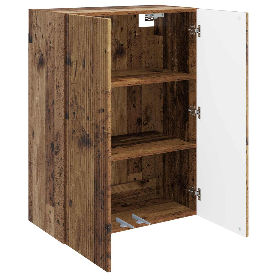 Wandkast Oud hout 66 x 34,5 x 90 cm Bewerkt hout