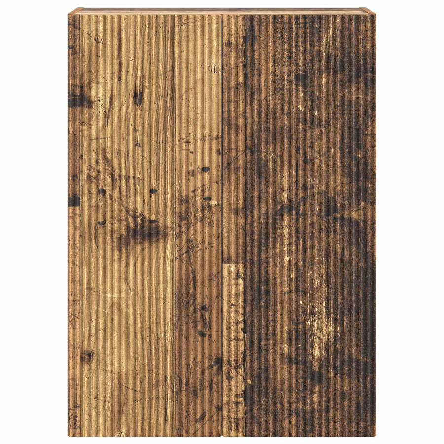 Wandkast Oud hout 66 x 34,5 x 90 cm Bewerkt hout