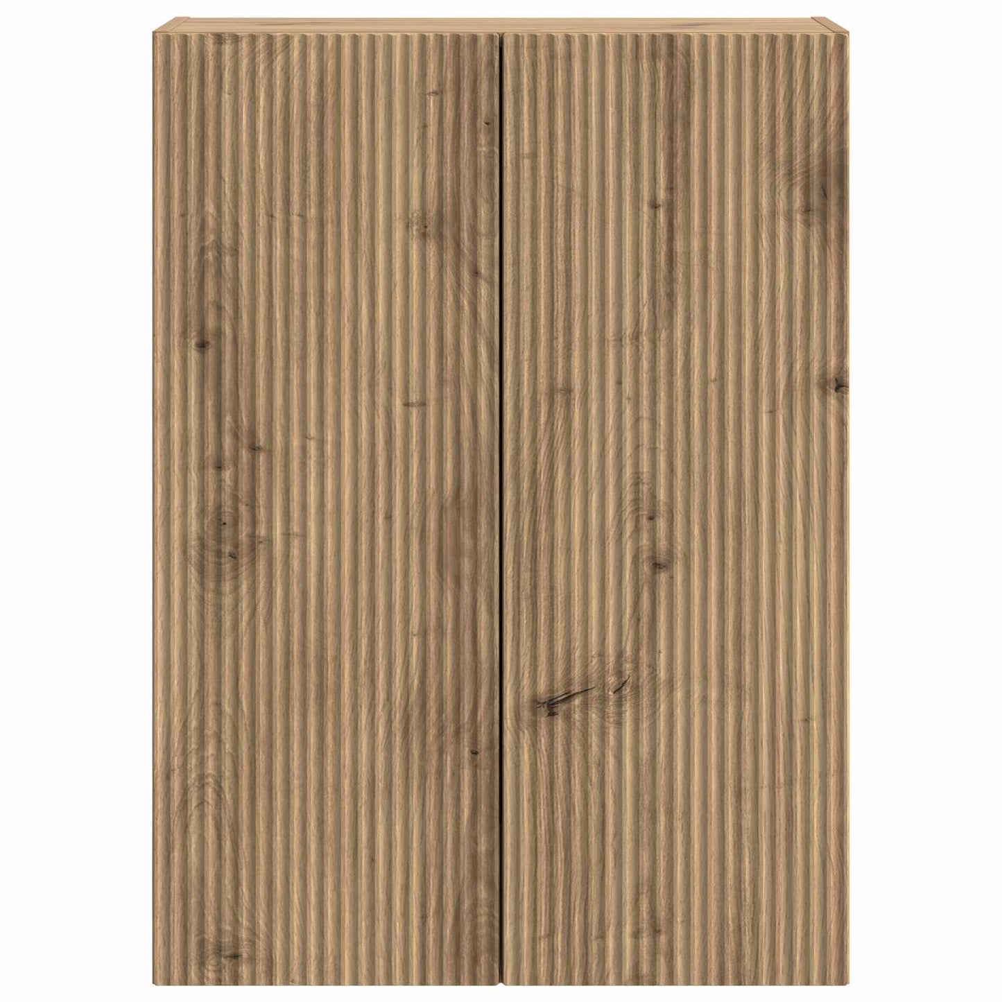 Wandkast Artisanaal eiken 66 x 34,5 x 90 cm Bewerkt hout